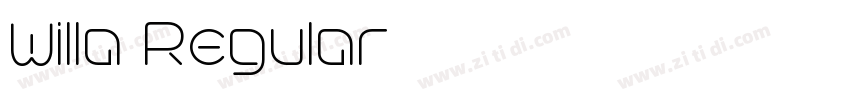 Willa Regular字体转换 Willa Regular字体转换